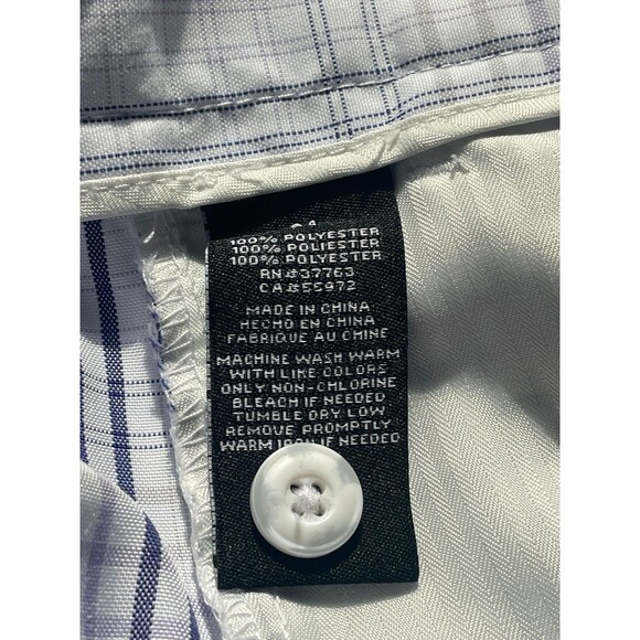 Men ’s PGA Tour PGA Plaid shorts 34 Pro Series Button shorts Purple - Picture 10 of 12